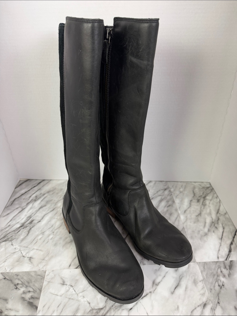 Sorel women’s Emelie tall leather winter boots size 9 - Picture 2 of 15